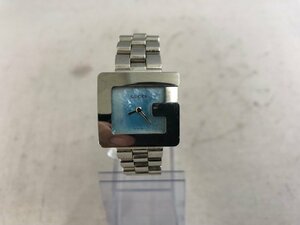 【GUCCI】グッチ　3600L　レディス腕時計　ライトブルー×シルバー　SY02-F50