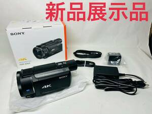 新品展示品保証ありソニーSONY ビデオカメラ Handycam ブラック 内蔵メモリー64GB 光学ズーム20倍 空間光学手ブレ補正 FDR-AX60保証あり