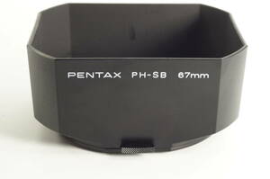 plnyeA003[とてもキレイ 送料無料] Pentax Genuine Hood PH-SB 67mm for 67 6x7 90mm F2.8 105mmF2.4用 レンズフード
