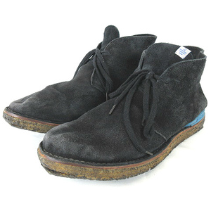 ビズビム VISVIM ISDT BOOTS-FOLK スエード デザートブーツ チャッカブーツ 靴 黒 ブラック US11 メンズ