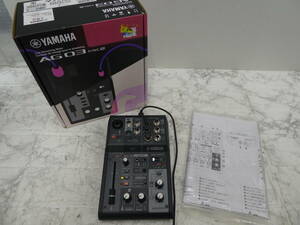 ☆ ヤマハ YAMAHA AG03MK2 ブラック 動作品 音楽機材 中古品 1円スタート ☆