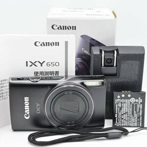 Canon コンパクトデジタルカメラ IXY 650 ブラック 光学12倍ズーム/Wi-Fi対応 IXY650BK