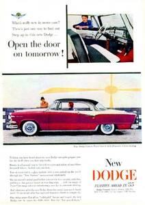 ◆1955年の自動車広告　ダッヂ　カスタムロイヤルランサー
