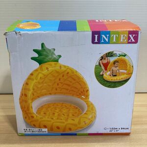 未使用 INTEX(インテックス) プール ベビープール [パイナップルベビープール 58414] ペット用 お庭用 アウトドア (5-2)