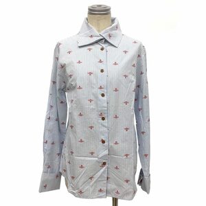 vivienne westwood ヴィヴィアンウエストウッド レッドレーベル RED LABEL ブラウス 長袖 コットンシャツ aq4748