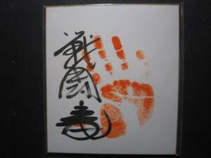 大相撲　戦闘竜　前頭　手形　サイン　324