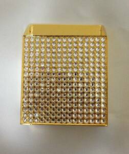 定価約35000円 ドレスキャンプ DRESSCAMP スワロフスキー たばこケース 金 新品本物 ゴールド 鏡 ミラー