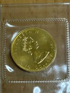 K24 純金 メイプルリーフ金貨 1/4オンス