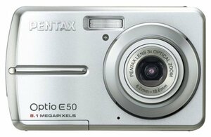 PENTAX デジタルカメラ OPTIO E50 シルバー 810万画素 光学3倍ズーム(中古品)