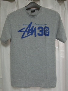 【中古】★③STUSSY MENS Front Print Tee GREY sizeM/ステューシー メンズ プリント Tシャツ Mサイズ★