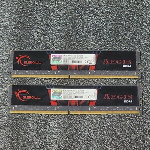 G.SKILL AEGIS DDR4-3200MHz 32GB (16GB×2枚キット) F4-3200C16D-32GIS 動作確認済み デスクトップ用 PCメモリ (3)