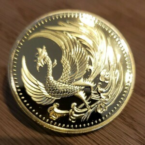  日本金貨 鳳凰 菊の御紋 天皇陛下御即位記念 金貨 記念メダル 24KGP