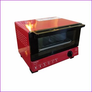 中古●日立●オーブントースター HTO-CT35 2020年製 レッド 温度調整可 1000W