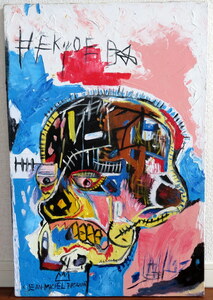 ジャン ミシェル バスキア Jean-Michel Basquiat 1981年 Untitled 無題 オイルキャンバス 油彩画 サインあり 油絵 肉筆 原画 絵画 模写
