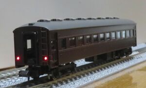 TOMIX 8544 国鉄客車 オハフ33形 戦前型 茶色 三等緩急車 1両 付属品未使用 美品 ぶどう色 旧型客車