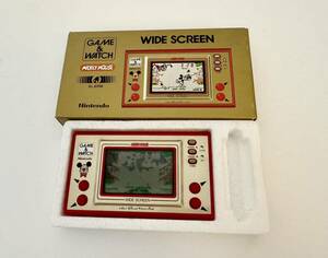 GAME＆WATCH ゲーム＆ウォッチ ミッキーマウス　WIDE SCREEN MC-25 箱付き 当時物 ゲームウォッチ任天堂 Nintendo 