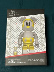 BE@RBRICK FUTURE MICKEY 空山 2021ver　100&400％　未開封