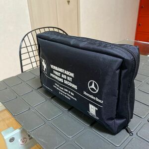 未使用【Mercedes Benz】メルセデスベンツ ファーストエイドキット FIRST AID KIT バッグ ポーチ BLACK/黒　救急セット　応急セット