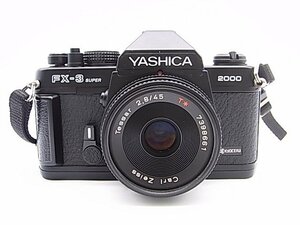 p103 YASHICA FX-3 SUPER 2000 Carl Zeiss Tessar 45mm f2.8 T* USED 難有り