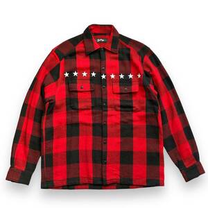 MARBLES BUFFALO CHECK SHIRT RED　マーブルズ バッファローチェックシャツ ブロックチェック ビッグシャツ シャツジャケット 赤×黒 / RHC