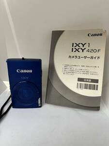 1円スタート Canon IXY 420F コンパクトデジタルカメラ デジカメ キャノン ブルー