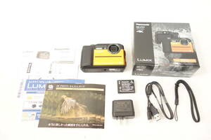 【美品】 Panasonic パナソニック コンパクトデジタルカメラ LUMIX DC-FT7-D オレンジ
