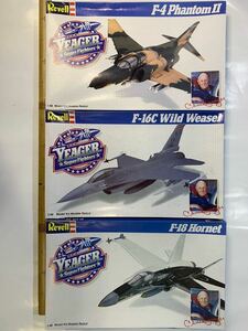 レベル　Revell プラモデル　戦闘機　1:48 YEAGER ＊F-4PhantomⅡ＊F-16C Wild Weasel＊F-18 Hornet 3点