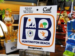 カリフォルニアステッカー　（ハンティントンビーチ）　■　アメリカン雑貨　アメリカ雑貨　デカール　シール
