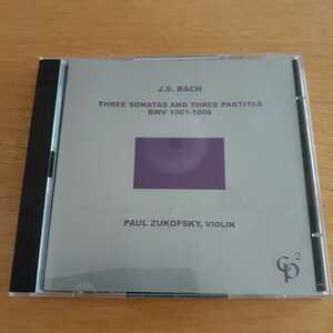 ズーコフスキー　バッハ無伴奏ヴァイオリンソナタ、パルティータ　CP2盤 2CD