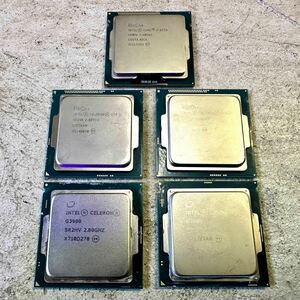 CPU Intel CELERON CORE インテル PCパーツ 部品　おまとめ5枚セット