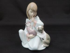 リヤドロ 起こしちゃだめよ LLADRO 5640 フィギュリン 少女 西洋陶磁 置物