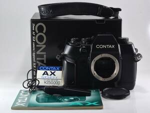 [ジャンク] CONTAX (コンタックス) AX ボディ 元箱付! (52990)