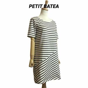 PETIT BATEAU ボーダー 半袖 ワンピース