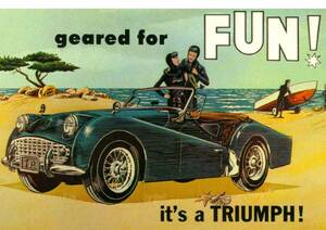 ◆1956年の自動車広告　トライアンフ　It