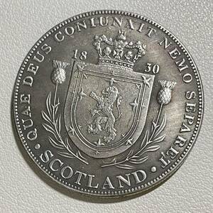 イギリス 硬貨 古銭 ジョージ四世 1830年 スコットランドパターン 国章 ライオン クラウン コイン 重22.99g