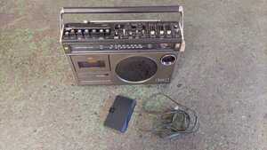 ジャンク品　SONY ソニー CF-1980　ラジカセ　FM/AM 　ラジオカセットレコーダー　電源コード