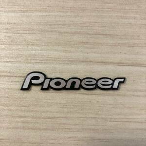 Pioneer パイオニア アルミ エンブレム プレート シルバー/ブラック carrzzeria カロッツェリア sde