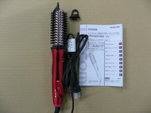 【ジャンク品、本体破損】テスコム IPH1826-P マイナスイオン2WAYブラシヘアーアイロン スパークルピンク