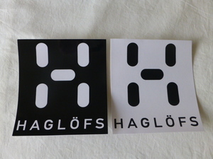 ホグロフス HAGLOFS ステッカー HAGLOFS ホグロフス ホワイト・ブラック ２枚セット 大判ステッカー HAGLOFS