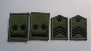 自衛隊、陸上自衛隊、襟章2種、日本軍、海軍、陸軍