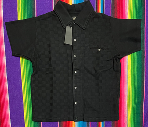 新品! BLACK SIGN(ブラックサイン) Pearl x Checker Blocks Short Sleeve Sports Shirt 36 ROCKABILLY(ロカビリー) VINTAGE(ヴィンテージ)