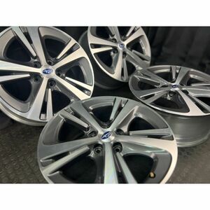 スバル レヴォーグ スマートエディション純正アルミホイール(ENKEI製) 17x7J 5穴 114.3 +55 4本SET◆中古 微細な傷はあり/目立つガリ傷なし