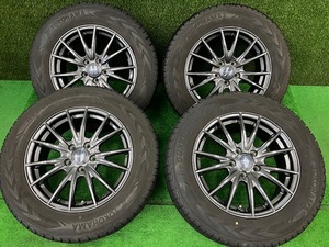 大阪0511OD5☆WEDS VELVA SPORT 17x7J+53 5H/114.3 YOKOHAMA iceGUARD 225/65R17 17インチ 4本 売切り!