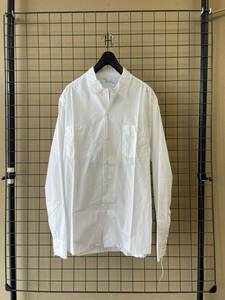 タグ付き 未着用【Hombre Nino/オンブレニーニョ】CUT OFF WORK SHIRT sizeM WHITE カットオフ ワークシャツ ホワイト オープンカラー