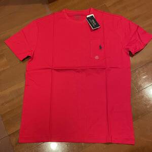 Sサイズ★ラルフローレン★ポケットTシャツ　ワンポイント★ポケT★POLO RALPH LAUREN 半袖Tシャツ 赤　レッド