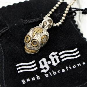 【good vibrations】シルバーネックレス ペンダント／SILVER925／メキシカンスカル／髑髏 ドクロ／チェーン・保存袋付属／230516V(NT)