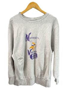 Champion◆スウェット/XL/コットン/GRY/リバースウィーブ/USA製/90s/四段/MINNESOTA VIKING