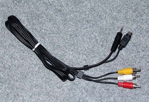 AV Cable Mini Din7 (Standard)& 1/8 to 3RCA (Jack)
