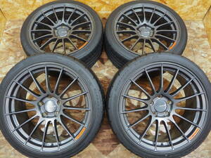 ★美品★235/40R18 8.5J+35 5H112 人気 made in JAPAN ENKEI レーシング レボリューション RS05RR タイヤホイールset 1台分 VW ワーゲン