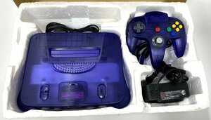 E092★ Nintendo / 任天堂 ニンテンドウ64 本体 ミッドナイトブルー 中古 / N64 NUS-S-TGA 1円スタート★